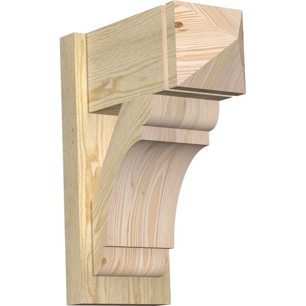 Ekena Millwork Olympic Arts & Crafts Rough Sawn Outlooker, Douglas Fir, 8"W x 16"D x 20"H OUT08X16X20OLY03RDF - main